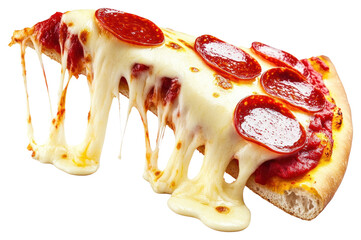 PNG A slice of Pepperoni pizza with cheese melting pepperoni food pepperoni pizza.