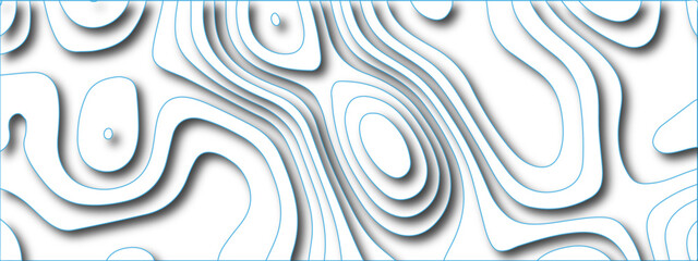 Abstract 3D Layered Topographical Pattern Design with Fluid Contours and Elegant Lines, Perfect for Seamless Backgrounds, Modern Wallpaper, and Artistic Textures
