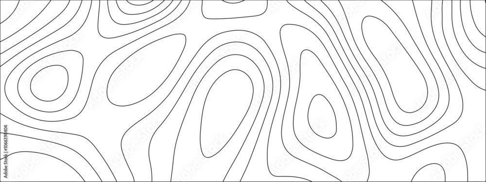 Aufkleber abstract topographic line art background. mountain topographic terrain map background with white sha