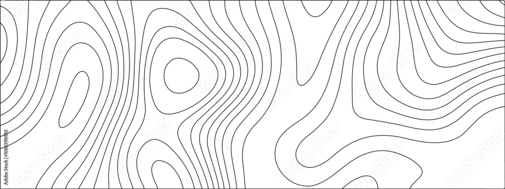 Aufkleber abstract topographic line art background. mountain topographic terrain map background with white sha