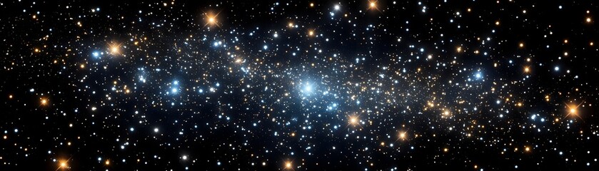 A Star Cluster in the Vast Expanse of Space