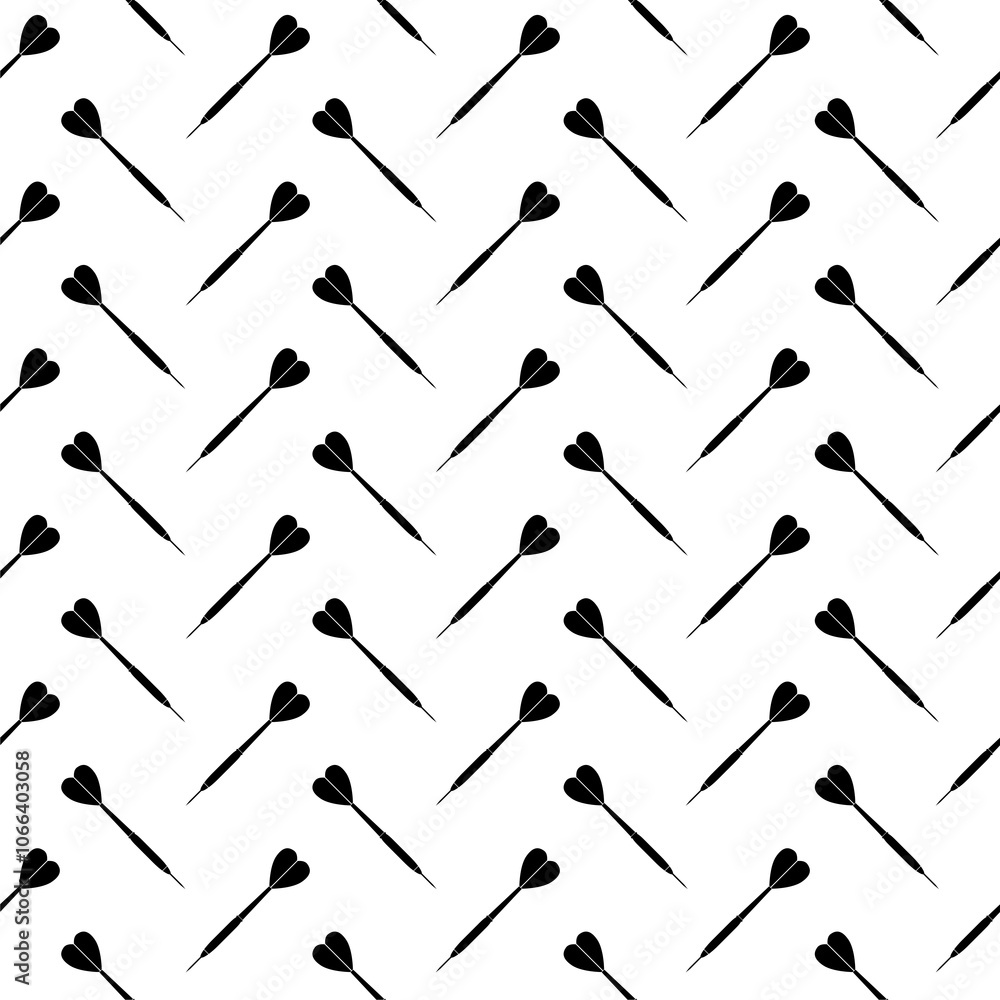 Poster dart arrow icon isolated seamless pattern on white background