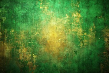 Obraz premium abstract green and gold background of art in minimalism style grunge