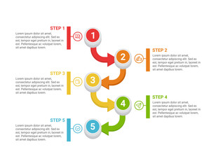 Infographic template with icon