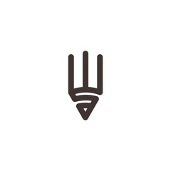 Obraz premium Pencil Logo Minimalist.eps