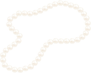 Coquette pearl necklace
