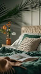 Bed isolated on cute background