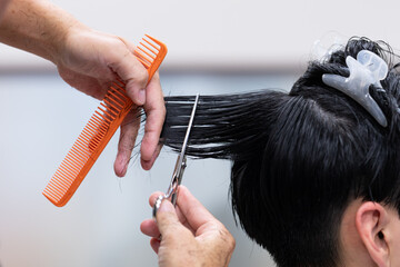 床屋さんでのメンズヘアカット