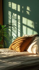 Bed isolated on cute background