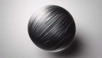 Obraz premium sphere of carbon. 3d rendered.
