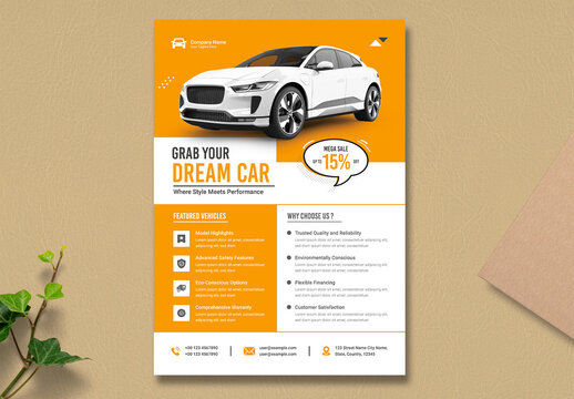 Car Dealer Flyer Layout
