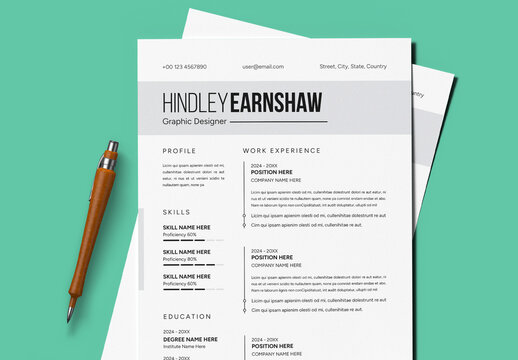 Minimal Resume Layout