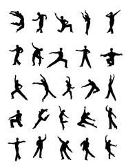 The dancing silhouette: A collection of images celebrating the artistry and athleticism of a male dancer.