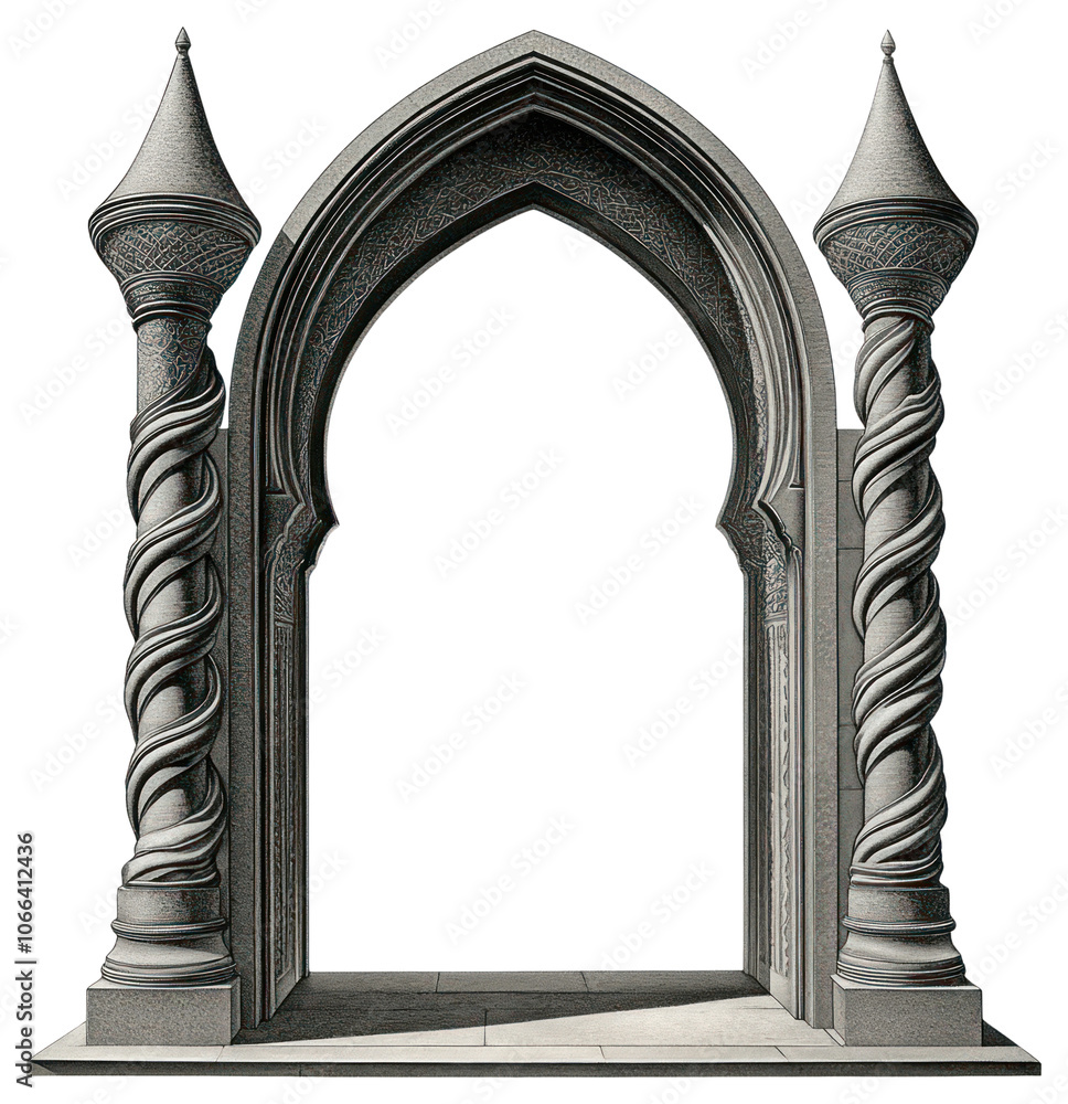 Aufkleber png rectangular arch architecture columns design.