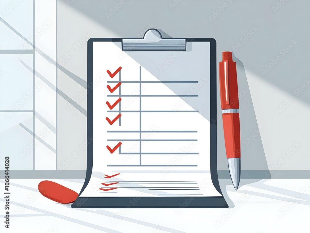 Poster flat plain background to do list pen copy space organization minimalist working from home smart busi
