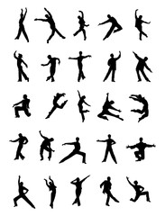 The dancing silhouette: A collection of images celebrating the artistry and athleticism of a male dancer.