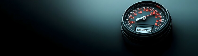 Fuel Gauge Full Ample Copy Space Road Trip Ready Simple Background Finding Adventure Embrace Freedom Driving Joy Stock Photo Concept Focused Camera