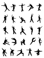 The dancing silhouette: A collection of images celebrating the artistry and athleticism of a male dancer.
