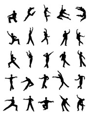 The dancing silhouette: A collection of images celebrating the artistry and athleticism of a male dancer.