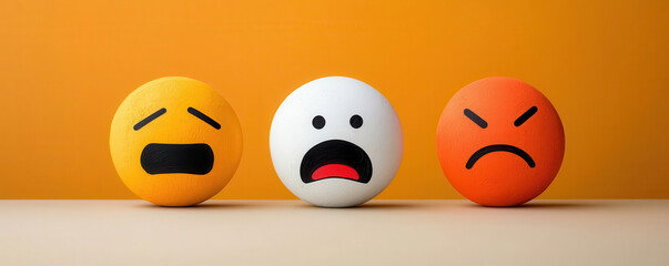 Fototapeta premium Emotional marketing infographic, breaking down different emotional triggers like fear, happiness, and trust, and how they impact buying decisions