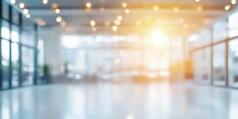 Blurred Office Background with Soft Light Effects