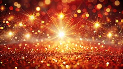 A Festive Symphony of Shimmering Lights and Golden Glitter, Evoking a Feeling of Joy and Celebration