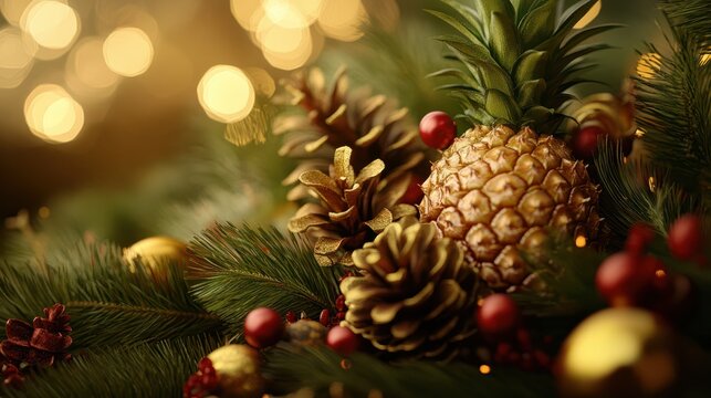 PNG Christmas decoration christmas decorations pineapple festival.