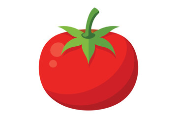 3d tomato vector illustration on a white background