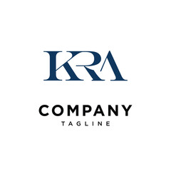 Letter K R A Elegant logo icon vector