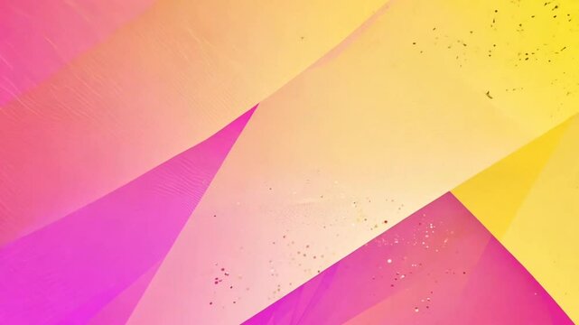 Bright abstract background with yellow and pink geometric shapes. Art concept