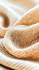 Knitted Fabric Texture Beige