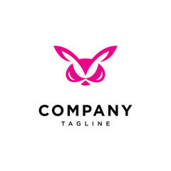 Sexy Bunny logo icon vector