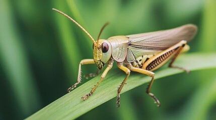 Fototapeta premium Explore the fascinating world of grasshoppers discover their unique behavior and habitats