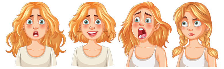 Expressions of a Young Woman