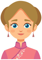 Traditional Chinese Woman Avatar