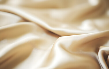 Obraz premium Close-up of a silky fabric, shiny fabric, abstract.