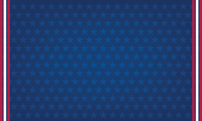 A Vibrant Blue Background Adorned With Subtle Stars and Patriotic Stripes for Festive Occasions