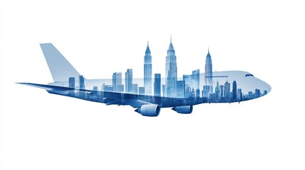 Explore the dynamics of air freight with urban double exposure effects