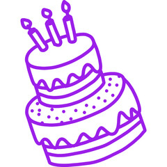 Happy birthday single vector icon