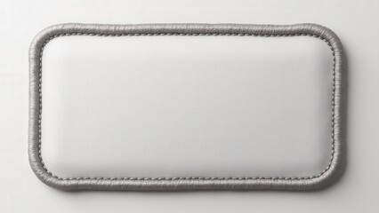 Detailed custom embroidered patches mockup with realistic stitching, perfect for custom logos