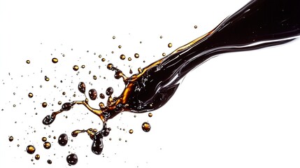 Indulge Your Senses: Thick Dark Chocolate Syrup Art - Perfect as a Sports Room Poster to Enhance Your Culinary Decor!