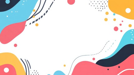 Abstract colorful design with fluid shape and patterns, suitable for backgrounds or creative projects.