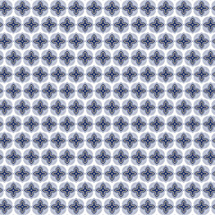 Seamless Blue pattern on a white background.