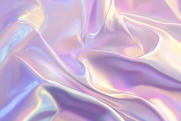 Obraz premium Holographic background in soft pastel tones featuring subtle gradients and abstract design elements