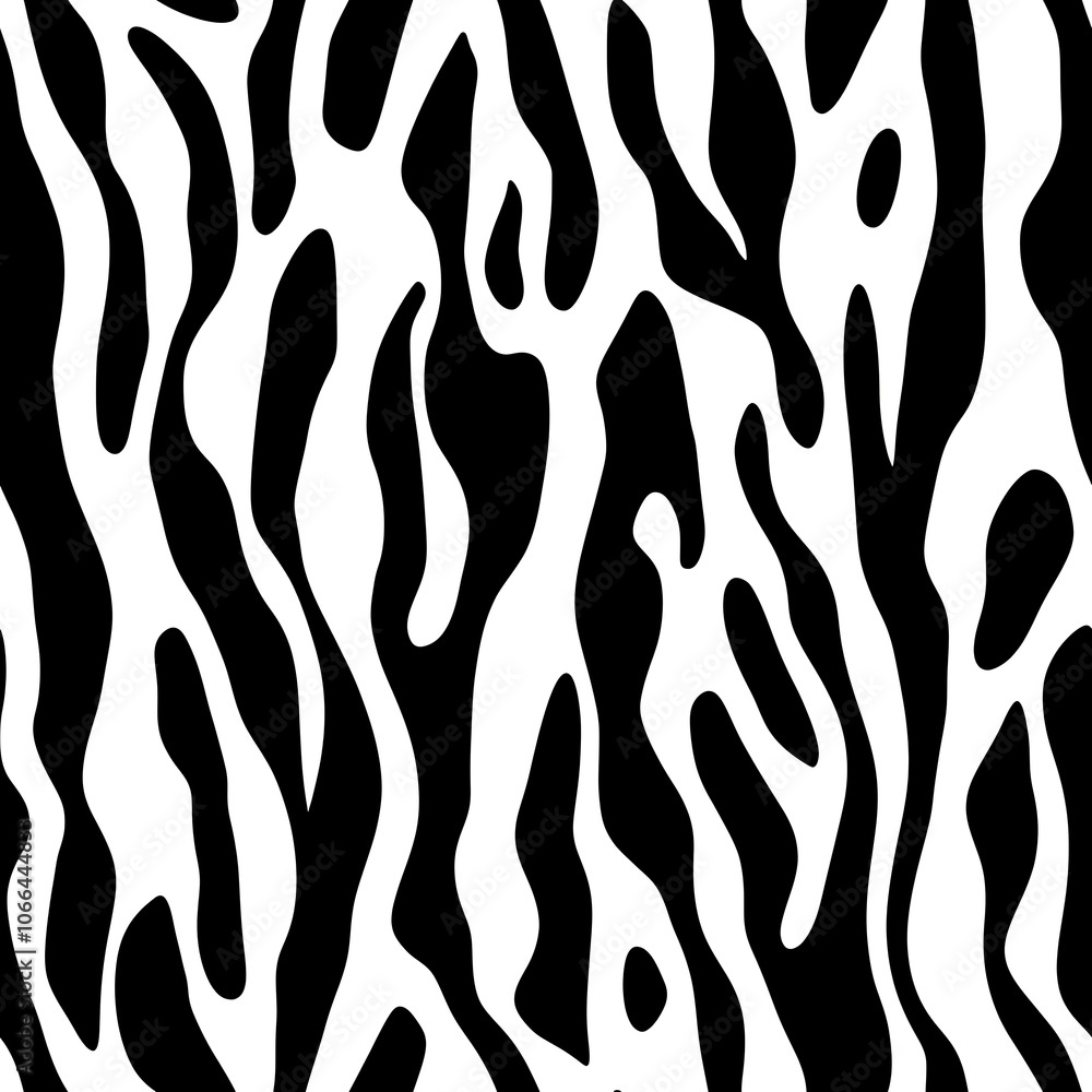 Poster black and white abstract pattern with wavy lines.