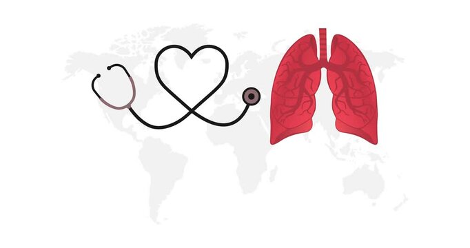 world tuberculosis day motion video, ideal for world tuberculosis day celebration