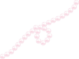 Coquette pink curved pearl