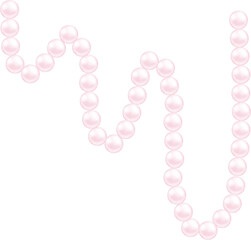 Coquette pink curved pearl