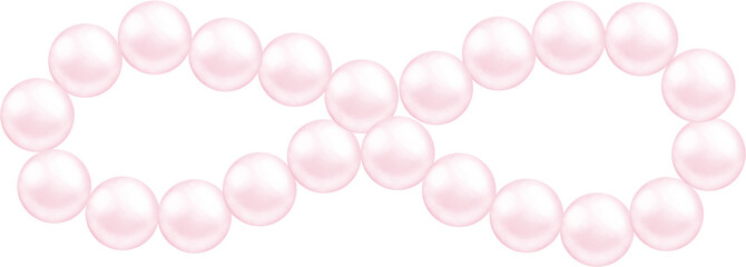 Coquette pink pearl bow