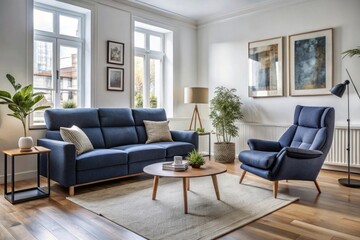 Fototapeta premium modern living room with sofa